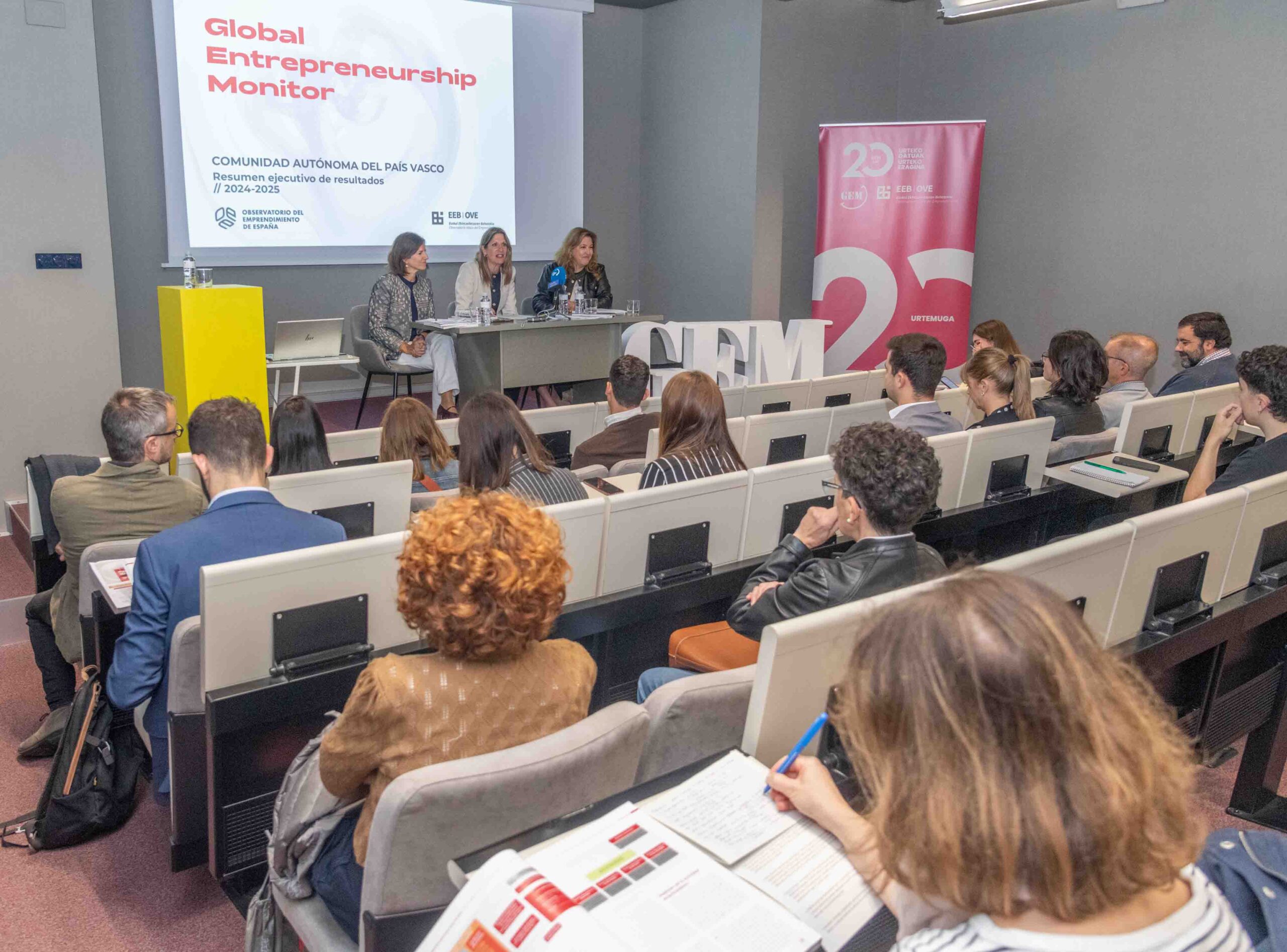 Euskadi, ekintzailetza-ekosistema egonkorrenen eta baloratuenen artean, GEM 2024-2025 txostenaren arabera