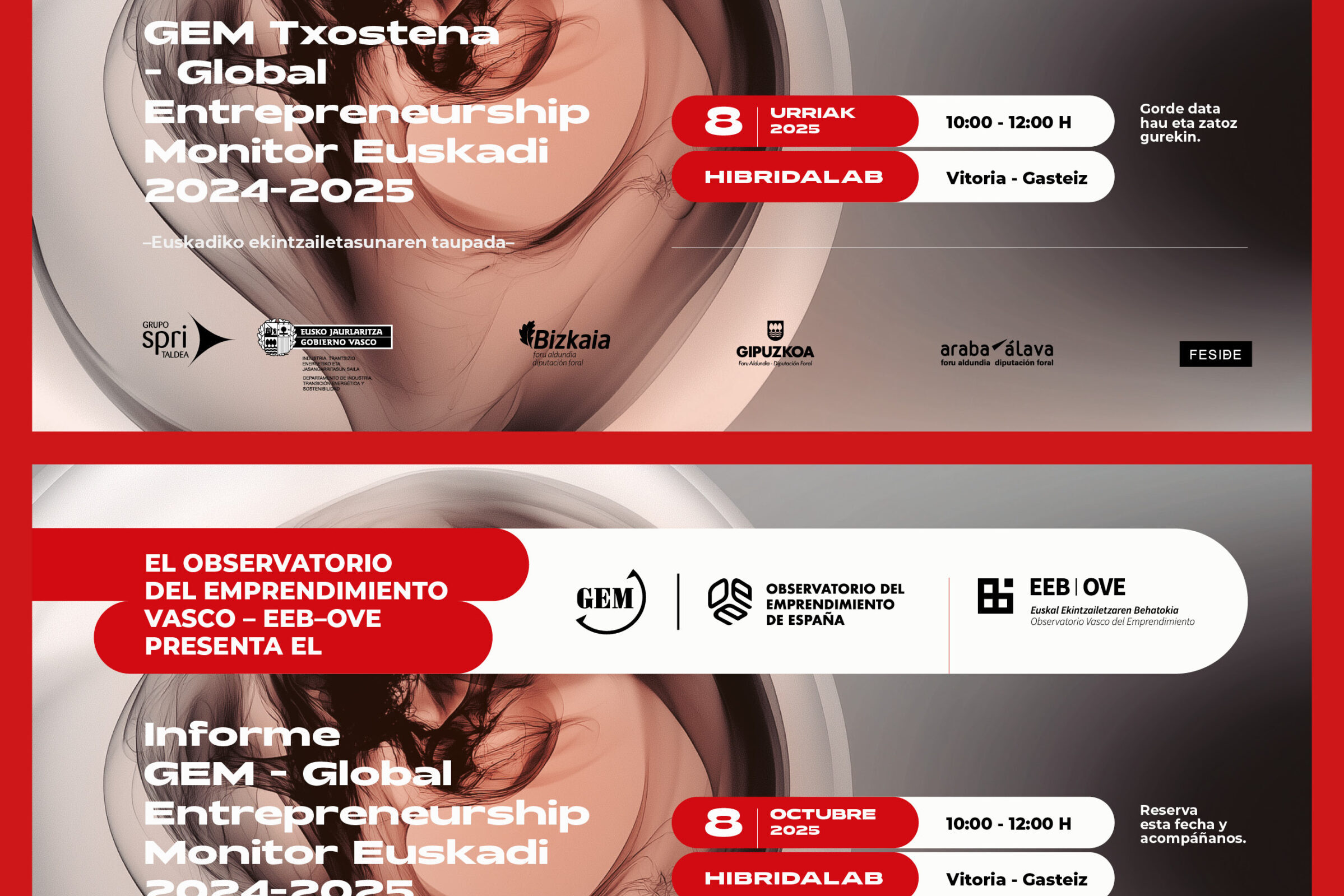 La presentación del Informe GEM Euskadi 2024-2025 mostrará las tendencias del emprendimiento vasco