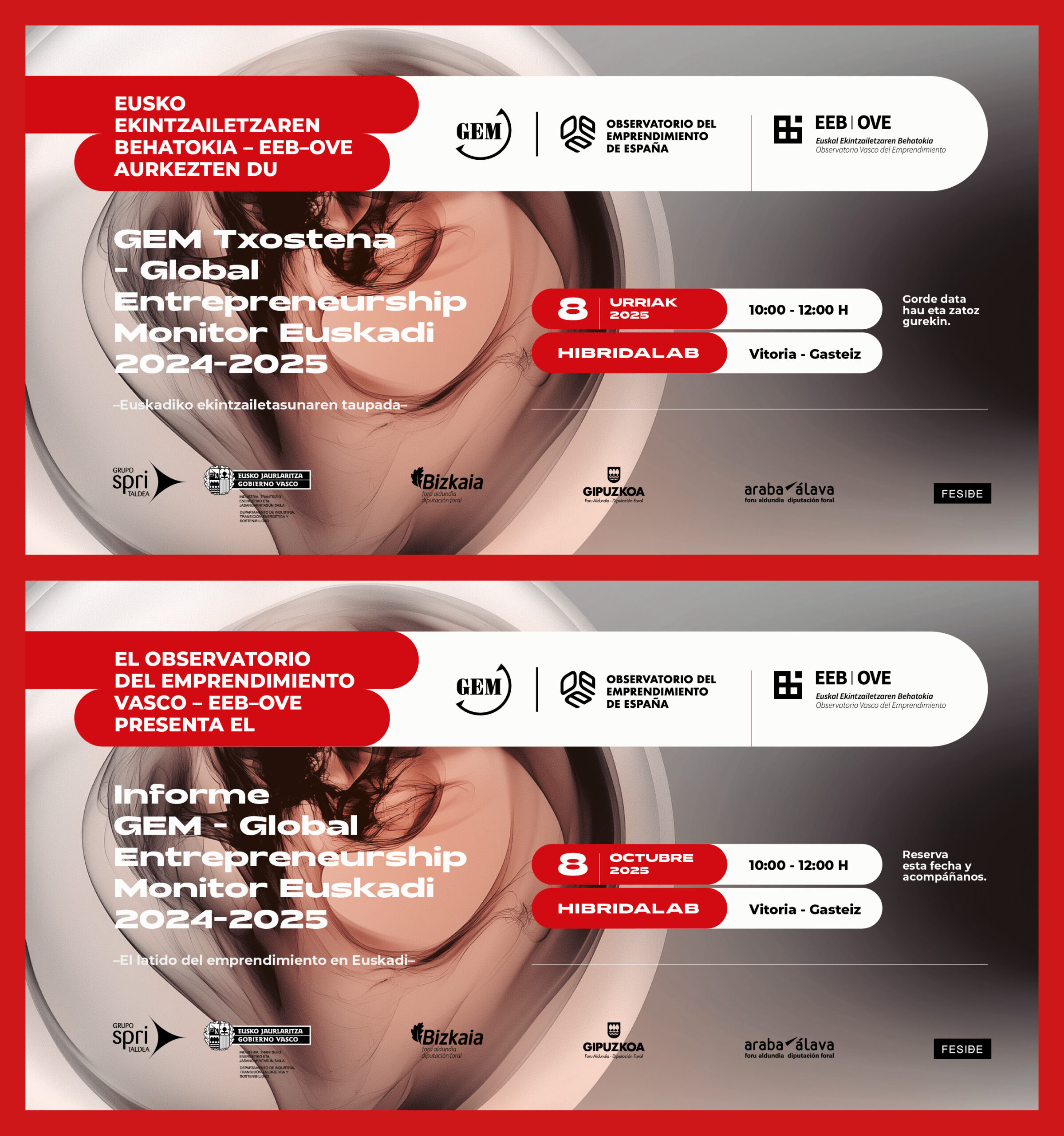 La presentación del Informe GEM Euskadi 2024-2025 mostrará las tendencias del emprendimiento vasco